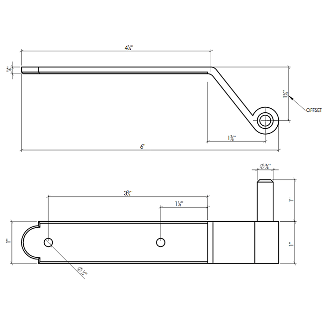Lynn Cove Foundry [EHNYBM125] Shutter Pintle