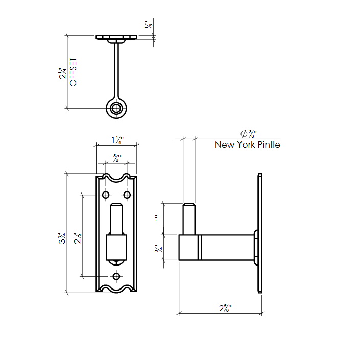 Lynn Cove Foundry [EH NYP 2.25] Shutter Pintle