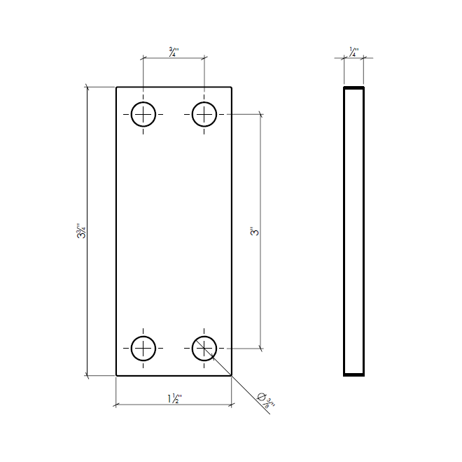 Lynn Cove Foundry [EH T SHIM] Shutter Pintle Shim