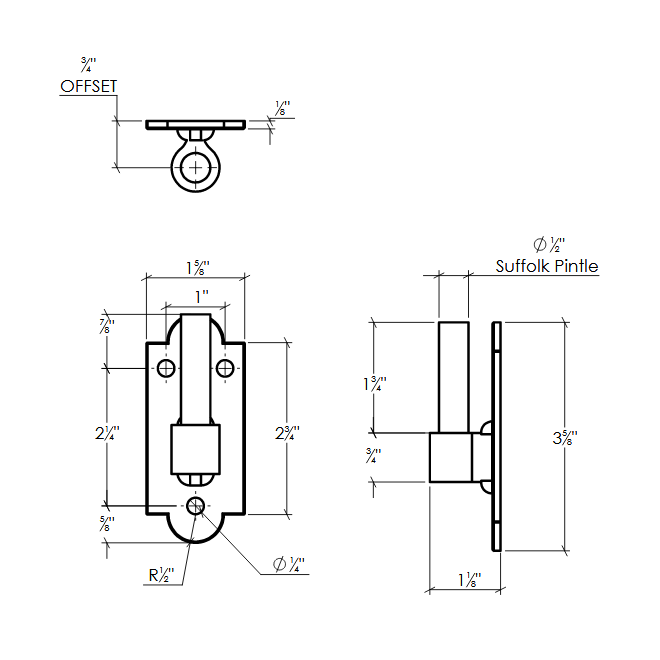 Lynn Cove Foundry [EHP R 0.75] Shutter Pintle