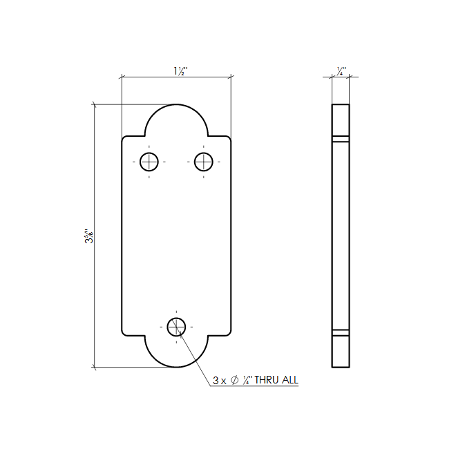 Lynn Cove Foundry [EHP SHIM] Shutter Pintle Shim