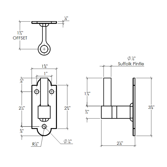 Lynn Cove Foundry [EHP SS 1.75] Shutter Pintle