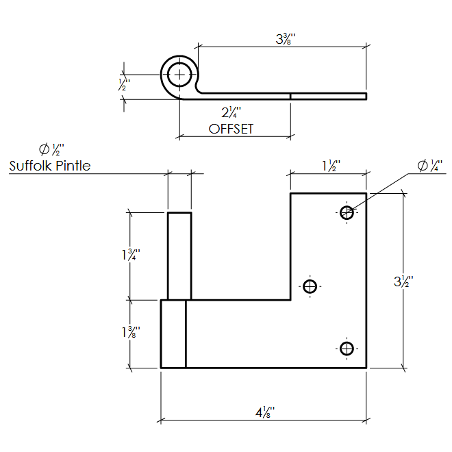 Lynn Cove Foundry [LB2] Shutter Pintle