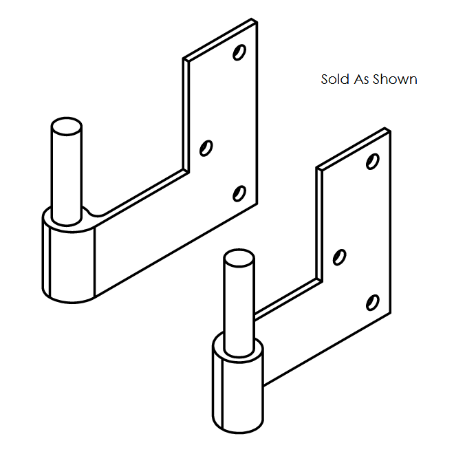 Suffolk Style Strap Hinge Set (JambMount) - Lynn Cove Foundry & Forge