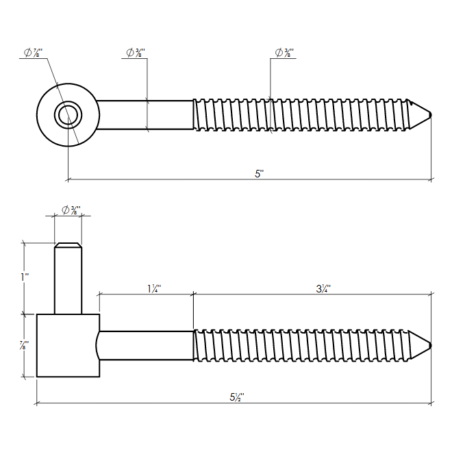 Lynn Cove Foundry [PSC-9MM-CS] Shutter Pintle