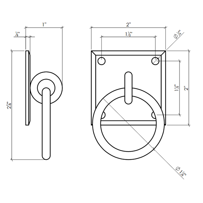 Lynn Cove Foundry [R100SS] Shutter Ring Pull