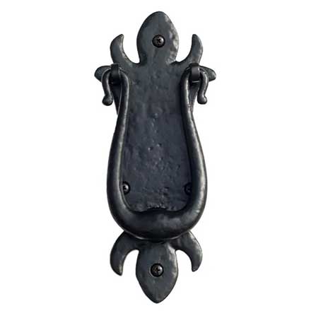 Lynn Cove Foundry [AL37320] Cast Aluminum Door Knocker - Swing - Flat Black Finish - 8 1/4&quot; L