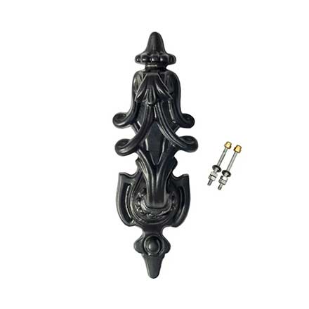 Lynn Cove Foundry [AL37420] Cast Aluminum Door Knocker - Artisan - Flat Black Finish - 9 1/4&quot; L