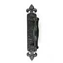 Lynn Cove Foundry [ALGH223] Cast Aluminum Door Pull Handle - French Reversible - Flat Black - 2" W x 10 1/4" L