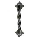 Lynn Cove Foundry [ALTP1] Cast Aluminum Door Pull Handle - Twisted Bar - Flat Black - 7 1/8" L