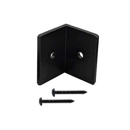 Lynn Cove Foundry [ALFB215] Cast Aluminum Faux Shutter Fixed Mounting Bracket - Flat Black - 8 Pack