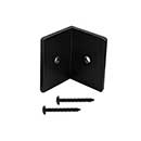 Lynn Cove Foundry [ALFB215] Cast Aluminum Faux Shutter Fixed Mounting Bracket - Flat Black - 8 Pack