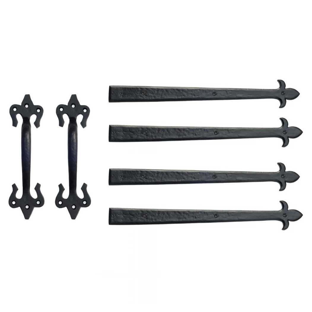 Lynn Cove Foundry Cast Aluminum Garage Door Decorative Hardware Kit - Fleur De Lys Lynn Cove Foundry Cast Aluminum Garage Door Decorative Hardware Kit - Fleur De Lys