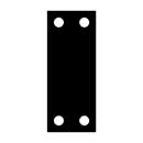 Lynn Cove Foundry [EHTSHIM] Solid Plastic Traditional Pintle Shim - 1/4&quot; D