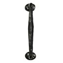 Lynn Cove Foundry [ALOVL1] Cast Aluminum Door Pull Handle - Oval Rose - Flat Black - 1 3/4&quot; W x 9 1/2&quot; L