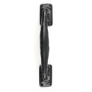 Lynn Cove Foundry [ALSQH1] Cast Aluminum Door Pull Handle - Square - Flat Black - 1 3/4&quot; W x 10 1/2&quot; L