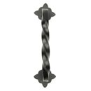 Lynn Cove Foundry [ALTP1] Cast Aluminum Door Pull Handle - Twisted Bar - Flat Black - 7 1/8&quot; L