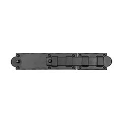 Lynn Cove Foundry [EHBCS] Galvanized Steel Heavy Duty Shutter Slide Bolt - Flat Black - 12&quot; L