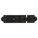 Lynn Cove Foundry [EHNYBCS] Galvanized Steel Heavy Duty Shutter Slide Bolt - New York Style - Flat Black - 8" L