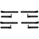 Lynn Cove Foundry [NYK100] Galvanized Steel Shutter Strap Hinge Set - New York Style - Brick Mount - Flat Black - 1 1/4" Offset