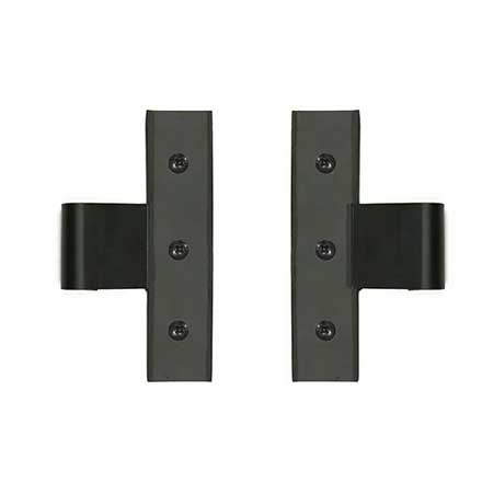 Lynn Cove Foundry [EHHSS075] Stainless Steel Shutter Center Hinge - Suffolk Style - 3/4&quot; Offset - Flat Black - Pair
