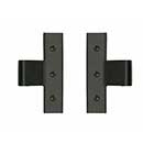 Lynn Cove Foundry [EHHSS225] Stainless Steel Shutter Center Hinge - Suffolk Style - 2 1/4&quot; Offset - Flat Black - Pair
