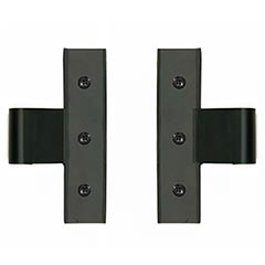 Lynn Cove Foundry [EHHR050] Galvanized Steel Shutter Center Hinge - Suffolk Style - 1/2&quot; Offset - Flat Black - Pair