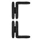 Lynn Cove Foundry [ALFHL] Cast Aluminum Bi-Folding Shutter Hinge - H-L Hinge - Flat Black - 7&quot; W - Pair
