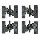 Lynn Cove Foundry [LA1250] Galvanized Steel Shutter Gravity Hinge - Louisiana Style - Flat Black - 3 1/2" H x 3 1/2" W - Set