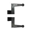 Lynn Cove Foundry [EHLSS000] Stainless Steel Shutter Hinge - Suffolk Style - L Hinge - 0&quot; Offset - Flat Black - Pair