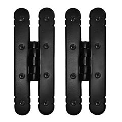 Lynn Cove Foundry [ALFHH] Cast Aluminum Bi-Folding Shutter Hinge - H Hinge - Flat Black - 2 3/4&quot; W - Pair