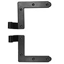 Lynn Cove Foundry [EHNYL000] Galvanized Steel Shutter Hinge - New York Style - L Hinge - 0" Offset - Flat Black - Pair