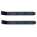 Lynn Cove Foundry [EHNYS125] Galvanized Steel Shutter Strap Hinge - New York Style - 9 1/2" L - 1 1/4" Offset - Flat Black - Pair