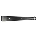 Lynn Cove Foundry [EH SK SS 0.50] Stainless Steel Shutter Strap Hinge - Suffolk Style - Flat Black - 11 3/4" L - Pair