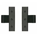 Lynn Cove Foundry [EHH SS 0.00] Stainless Steel Shutter Center Hinge - Suffolk Style - 0" Offset - Flat Black - Pair