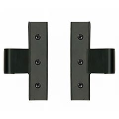 Lynn Cove Foundry [EHH SS 0.50] Stainless Steel Shutter Center Hinge - Suffolk Style - 1/2&quot; Offset - Flat Black - Pair