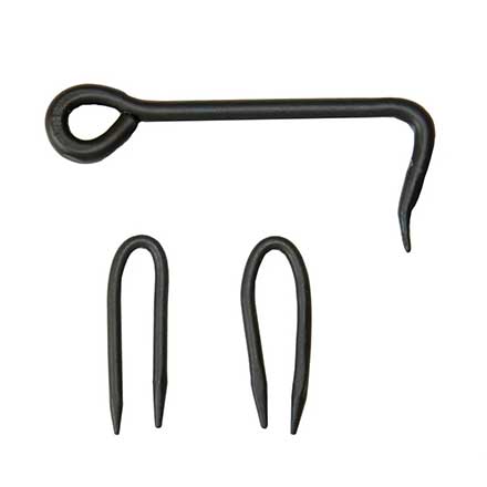 Lynn Cove Foundry [KSBH01] Galvanized Steel Shutter Hook - Horseshoe Nail Mount - 4&quot; L