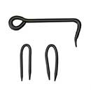 Lynn Cove Foundry [KSBH01] Galvanized Steel Shutter Hook - Horseshoe Nail Mount - 4&quot; L