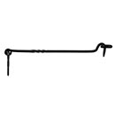 Lynn Cove Foundry [KSBH02] Galvanized Steel Shutter Hook - Twisted Bar w/ Eye Screw - Flat Back - 15" L