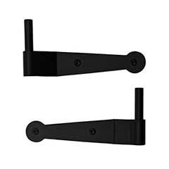 Lynn Cove Foundry [EHBMSS075] Stainless Steel Shutter Pintle - Brick Plate Mount - Suffolk Style - 3/4&quot; Offset - Flat Black - Pair