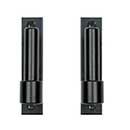 Lynn Cove Foundry [EHNPSS325] Stainless Steel Shutter Pintle - Narrow Plate - 3 1/4&quot; Offset - Flat Black - Pair