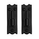 Lynn Cove Foundry [EHNYP525] Galvanized Steel Shutter Pintle - Plate Mount - New York Style - 5 1/4&quot; Offset - Flat Black - Pair