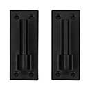 Lynn Cove Foundry [EHTSS075] Stainless Steel Shutter Pintle - Traditional Plate - 3/4&quot; Offset - Flat Black - Pair