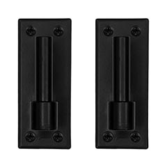 Lynn Cove Foundry [EHTSS075] Stainless Steel Shutter Pintle - Traditional Plate - 3/4&quot; Offset - Flat Black - Pair