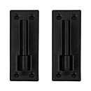 Lynn Cove Foundry [EHTSS075] Stainless Steel Shutter Pintle - Traditional Plate - 3/4&quot; Offset - Flat Black - Pair