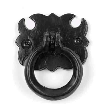 Lynn Cove Foundry [AL37494] Cast Aluminum Shutter Ring Pull - Antique - Flat Black - 2" Dia.