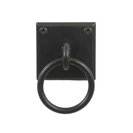 Lynn Cove Foundry [R100SS] Stainless Steel Shutter Ring Pull - Plate Mount - Flat Black - 1 7/8&quot; Dia.