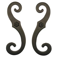 Lynn Cove Foundry [SD3SS] Stainless Steel Shutter Dog - Classic S Stay - Lag Mount - 7&quot; L - Flat Black - Pair