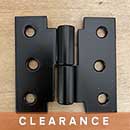 Brandywine Forge [CL-405-3X3-L] Steel Shutter Parliament Hinge - H Lift Off - Left Mount - 3" H x 3" W - Pair