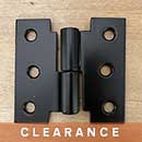 Brandywine Forge [CL-405-3X3-R] Steel Shutter Parliament Hinge - H Lift Off - Right Mount - 3" H x 3" W - Pair